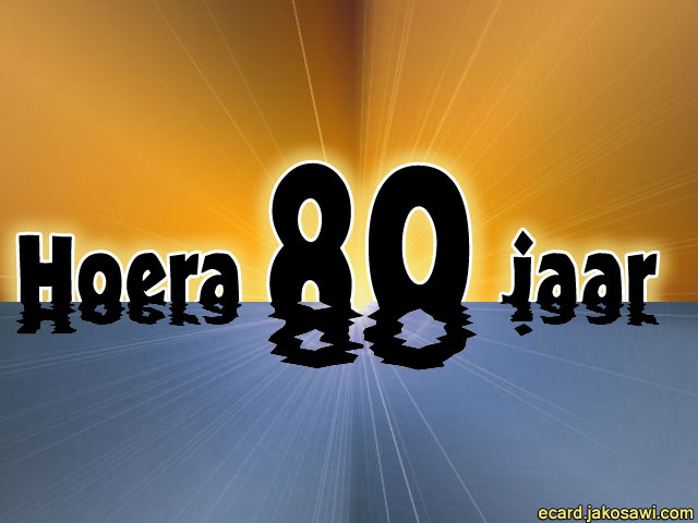 80 jaar sunset