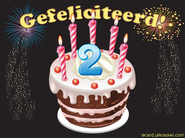 02 jaar taart kaarsjes