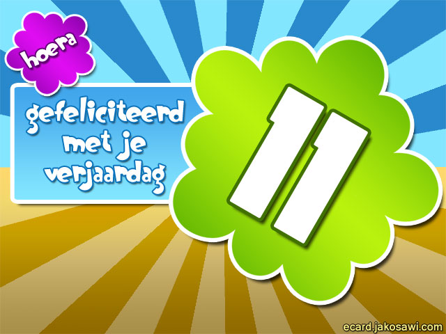 11 jaar poster