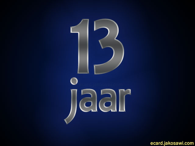 13 jaar blgr