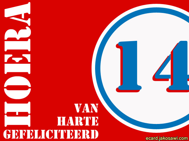 14 jaar roodwit
