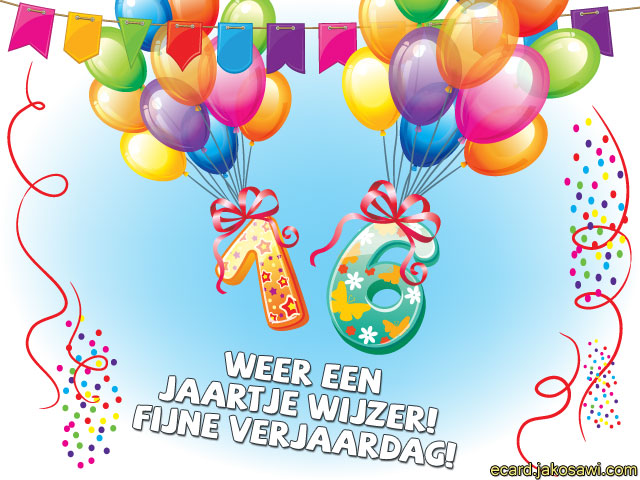 16 jaar ballonnen 2