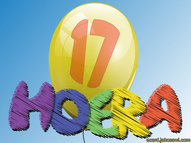 17 jaar hoera 1401