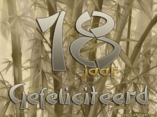 18 jaar bamboo