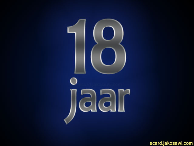 18 jaar blgr