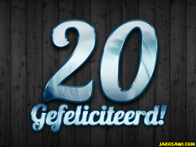 20 jaar plank blauw