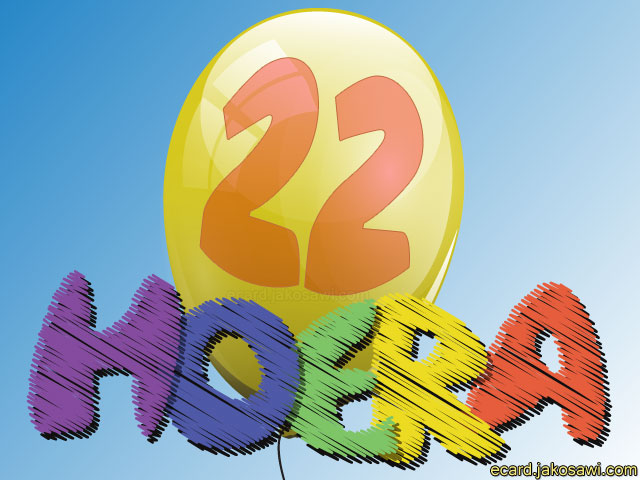 22 jaar hoera 1401