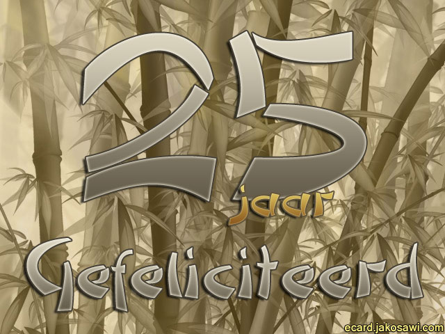 25 jaar bamboo