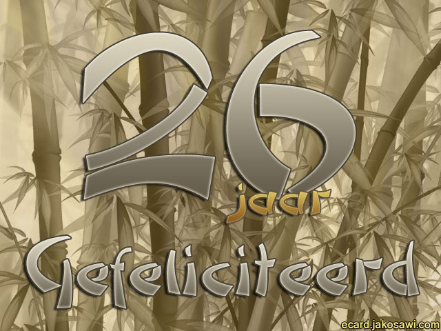 26 jaar bamboo