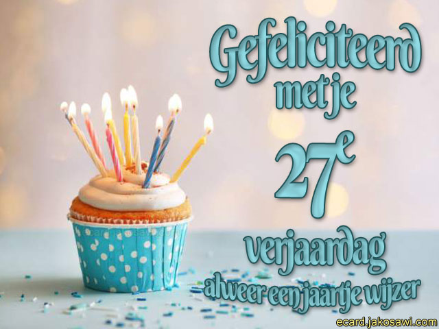 27 jaar cupcake