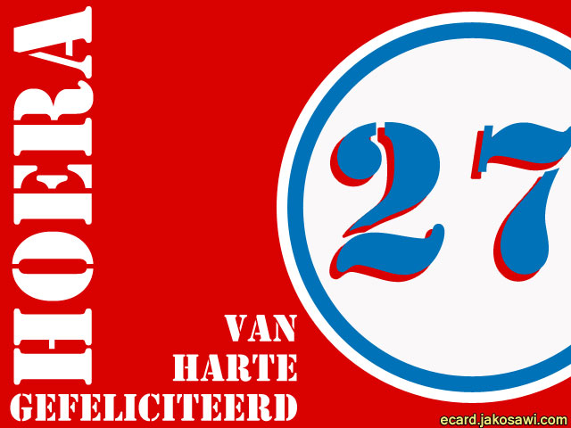 27 jaar roodwit