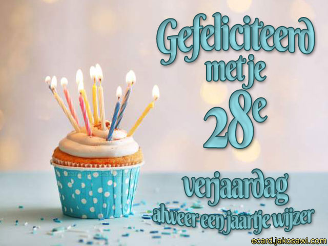 28 jaar cupcake