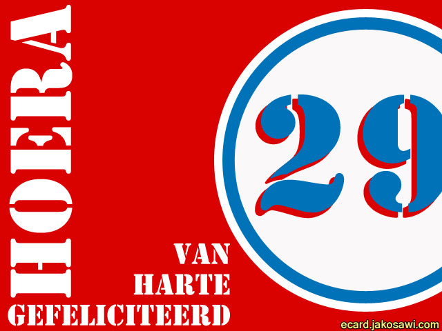 29 jaar roodwit