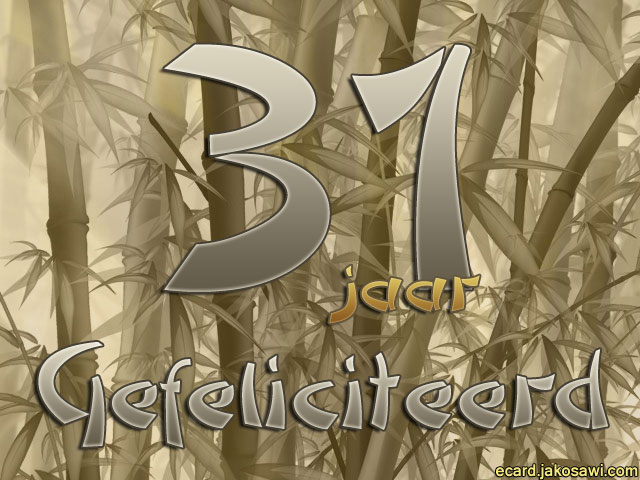 31 jaar bamboo