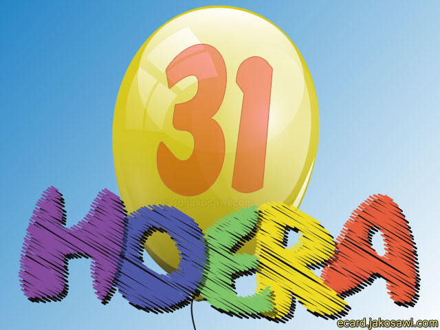 31 jaar hoera 1401