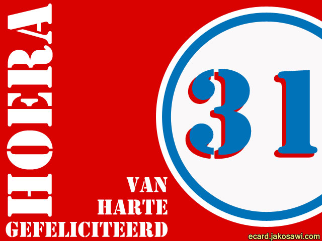 31 jaar roodwit