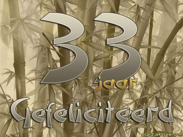 33 jaar bamboo