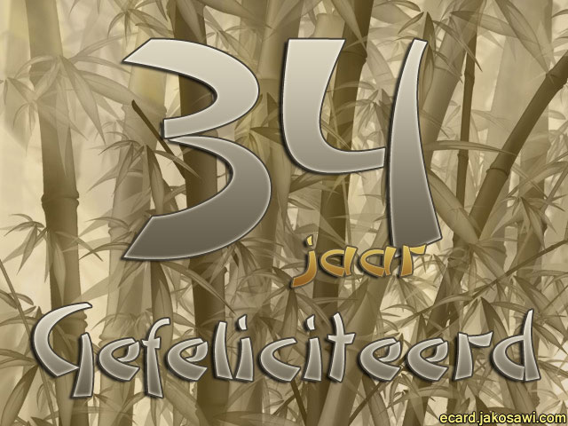 34 jaar bamboo