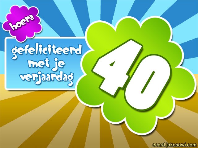 40 jaar poster