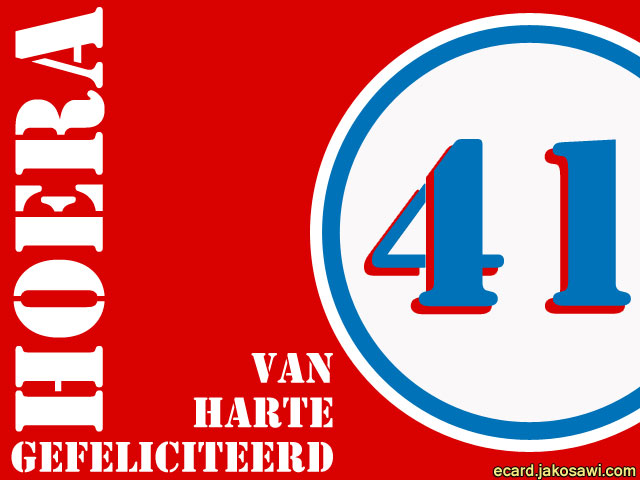 41 jaar roodwit
