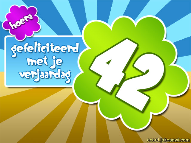 42 jaar poster