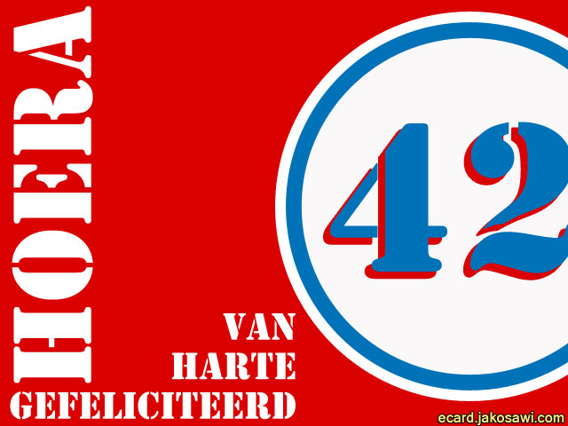 42 jaar roodwit