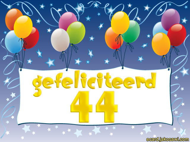 44 jaar spandoek