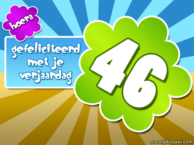 46 jaar poster