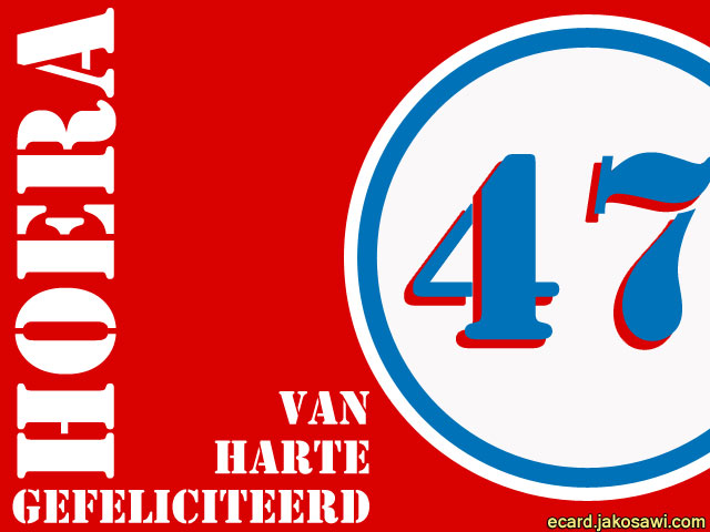 47 jaar roodwit