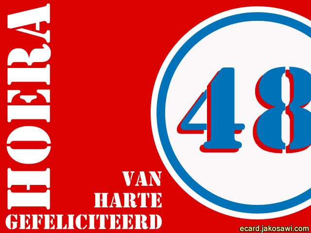 48 jaar roodwit