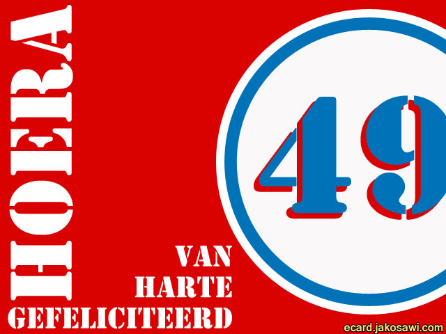 49 jaar roodwit
