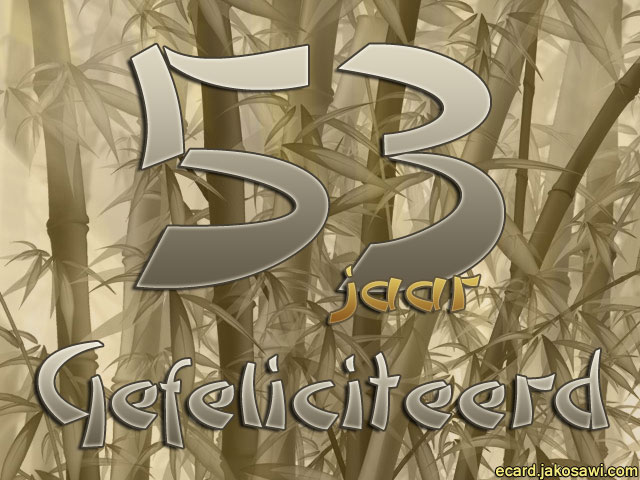 53 jaar bamboo