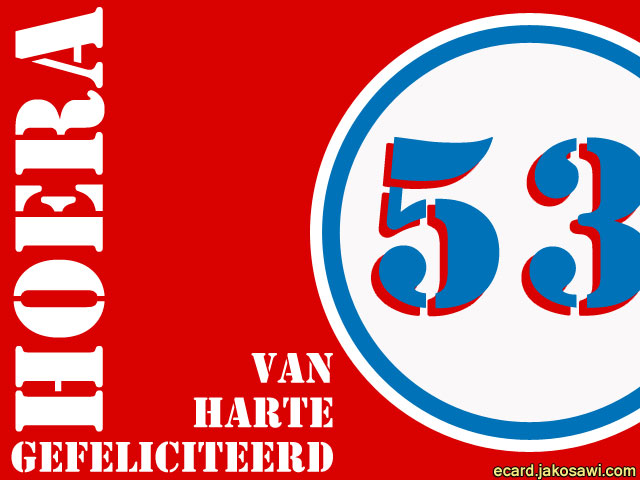 53 jaar roodwit