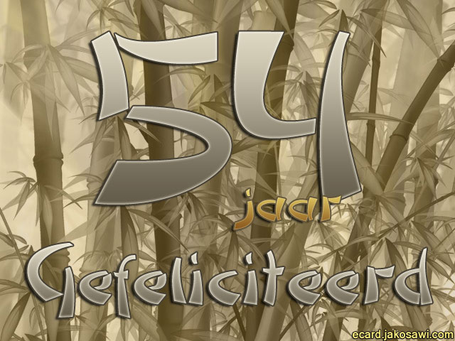 54 jaar bamboo