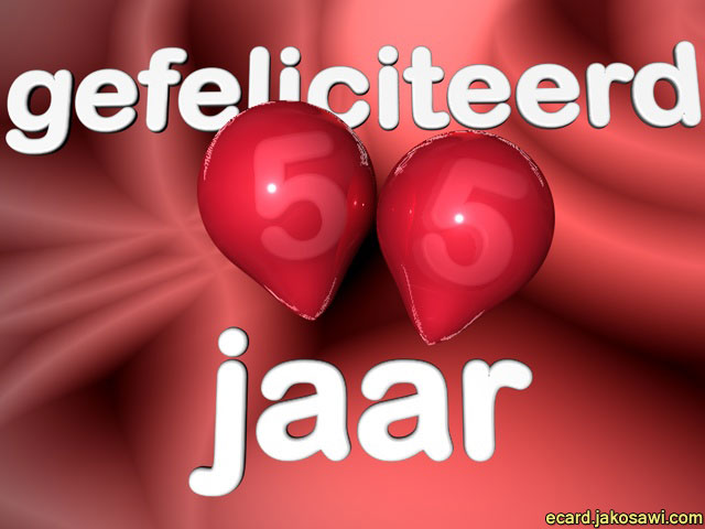 55 jaar ballon3d