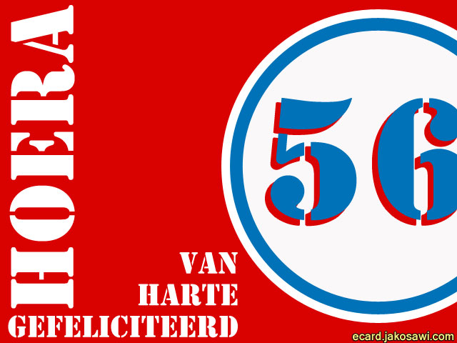 56 jaar roodwit