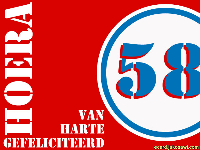 58 jaar roodwit