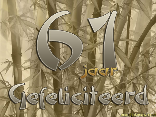 61 jaar bamboo