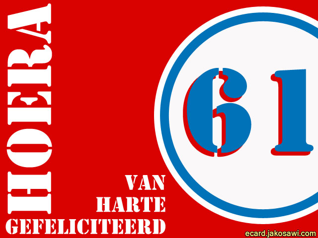 61 jaar roodwit