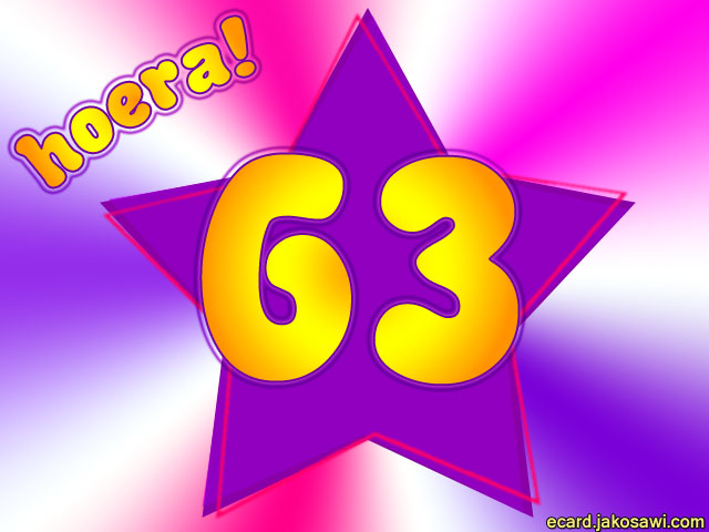 63 jaar ster