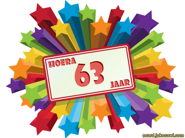 63 jaar sterren