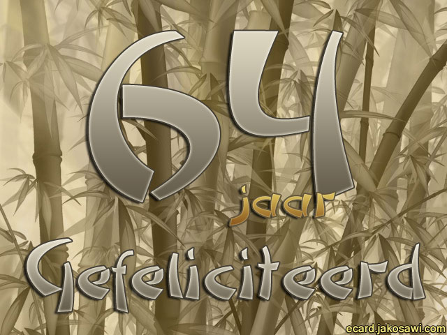 64 jaar bamboo