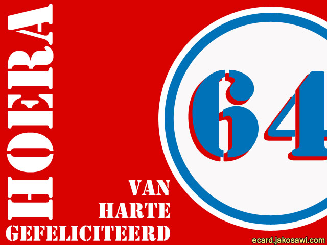 64 jaar roodwit