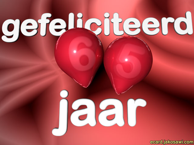 65 jaar ballon3d