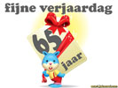 65 jaar kado kaart