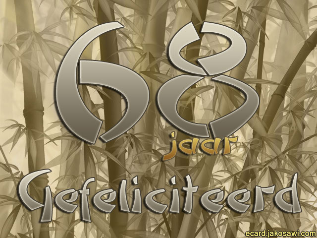 68 jaar bamboo