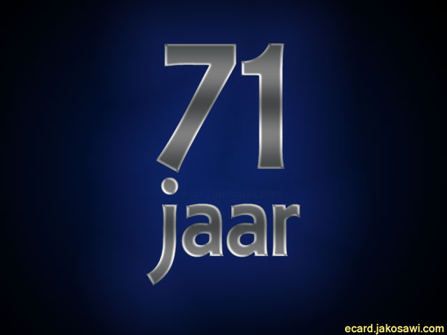 71 jaar blgr
