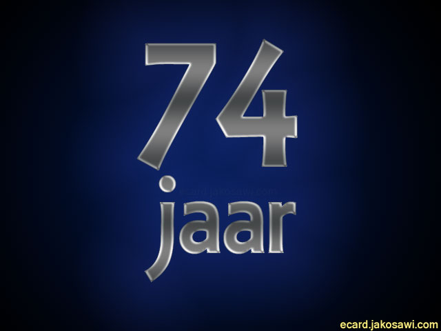 74 jaar blgr