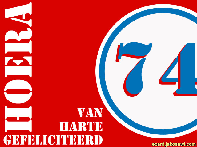 74 jaar roodwit
