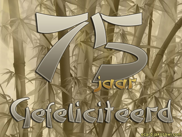 75 jaar bamboo